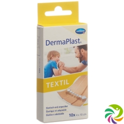 Dermaplast Textil 4cmx10cm 10 Plasters