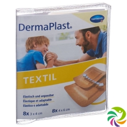 Dermaplast Textil Centro Strips Skin-Coloured 16 Pieces