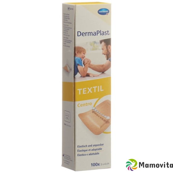 Dermaplast Textil Centro Strip 3cm x 4cm Skin-Coloured 100 Pieces buy online