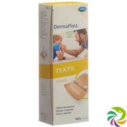 Dermaplast Textil Centro Strip 4cmx6cm Skin-Coloured 100 Pieces