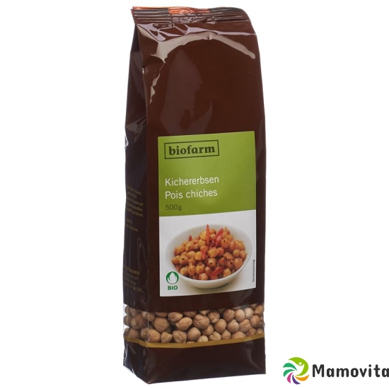 Biofarm Kichererbsen Knospe Beutel 500g buy online