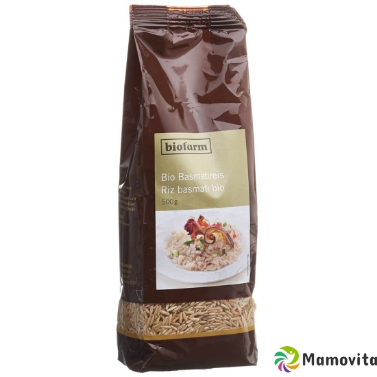 Biofarm Basmatireis Knospe Beutel 500g buy online