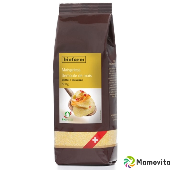 Biofarm Maisgriess Mittel Knospe Beutel 500g buy online