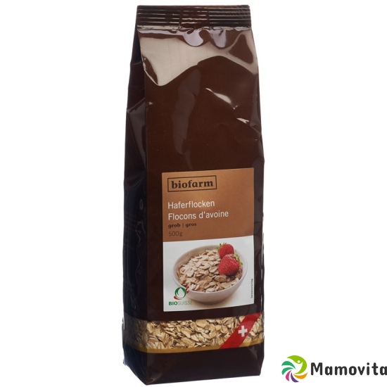 Biofarm Haferflocken Grob Knospe Beutel 500g buy online