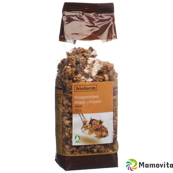 Biofarm Knusper Müesli Knospe Beutel 500g buy online