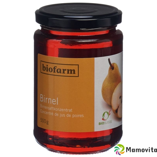 Biofarm Birnendicksaft Knospe Glas 500g buy online