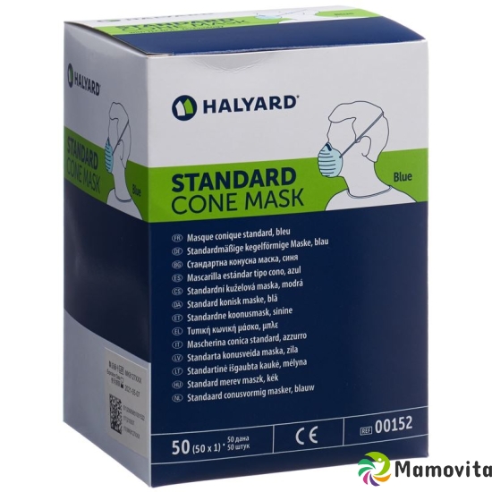 Halyard OP Masken Cone Classic Hellbl Disp 50 Stück buy online