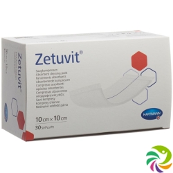 Zetuvit Absorptionsverband 10x10cm 30 Stück