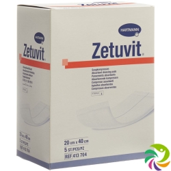 Zetuvit Absorptionsverband 20x40cm Steril 5 Stück