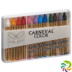 Carneval Color Grease make-up pencils assorted 12 pieces