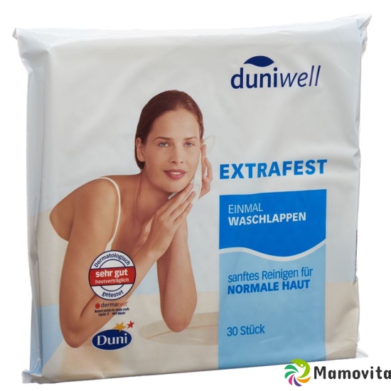 Duniwell Sanft Reinigende Einmal Waschlappen 30 Stück buy online