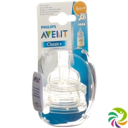 Avent Philips Milch Sauger 4 Loch Airflex 2 Stück