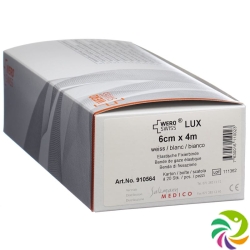 Wero Lux Elastische Fixierbinde 4mx6cm Weiss 20 Stück