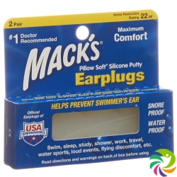 Macks Earplugs Transparent 2 pairs