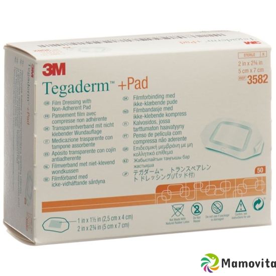 3M Tegaderm + Pad 5x7cm / Wundkissen 2.5x4cm 50 Stück buy online