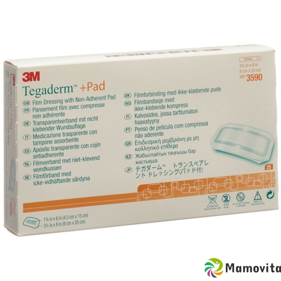 3M Tegaderm + Pad 9x20cm / Wundkissen 4.5x15cm 25 Stück buy online