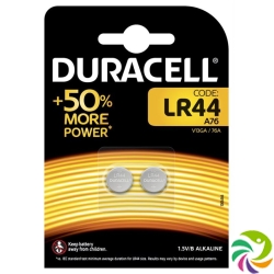 Duracell Batterie LR44 1.5V Blister 2 Stück