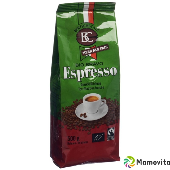 BC Bertschi-Café Bio Bravo Espresso Bohnen Beutel 500g buy online