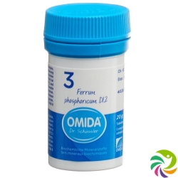 Omida Schüssler Nr. 3 Ferrum Phosphoricum Tabletten D12 20g