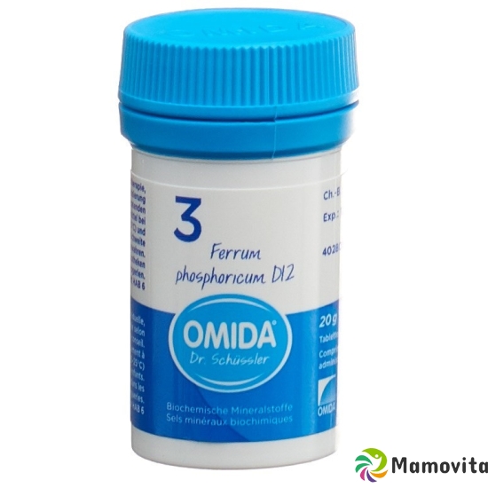 Omida Schüssler Nr. 3 Ferrum Phosphoricum Tabletten D12 20g buy online