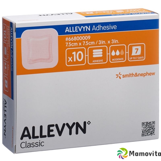 Allevyn Adhesive Wundkompressen 7.5x7.5cm 10 Stück buy online