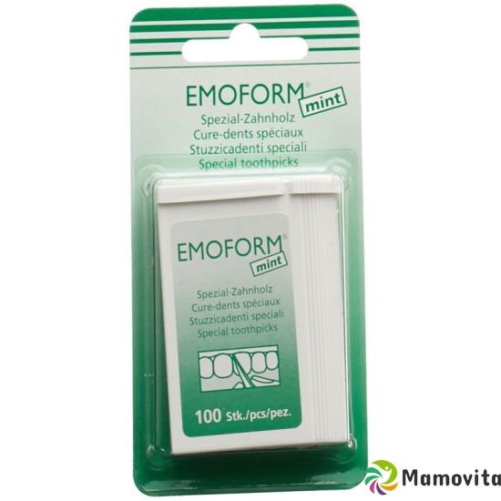 Emoform Zahnhoelzer Mint 100 Stück buy online