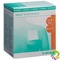 Askina Mullkompresse Steril 5cmx5cm 2x 25 Stück