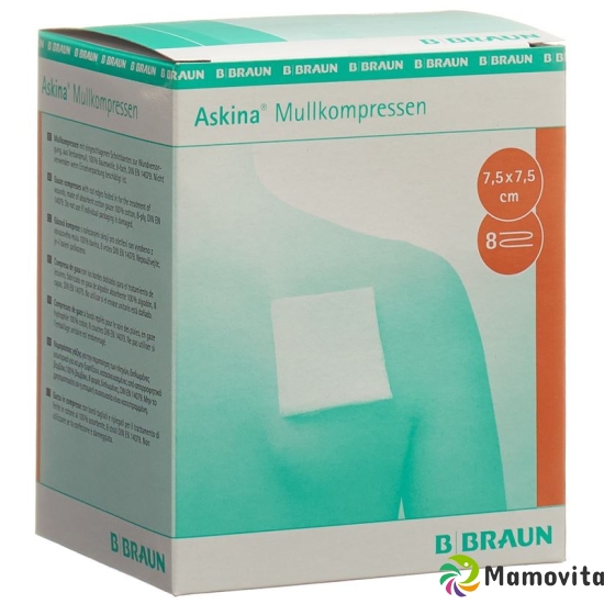 Askina Mullkompresse Steril 7.5cmx7.5cm 25x 2 Stück buy online