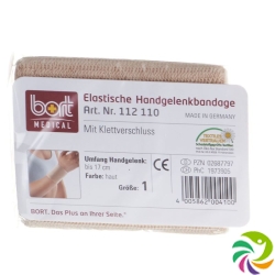 Bort Handgelenkbandage Velcro 8cm -17cm Grösse 1 Hautfarbig