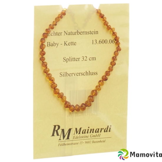 Mainardi Bernstein Babykette Splitter 32cm Silberverschluss buy online