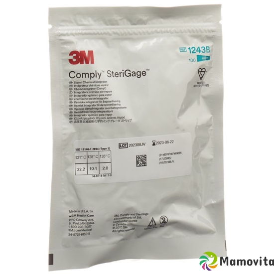 3M Comply Sterigage Integ Dampf 2x5.2cm 100 Stück buy online