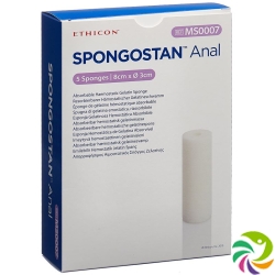 Spongostan Anal Resorbierbarer Hämostatischer Gelatineschwamm 8x3cm 5 Stück