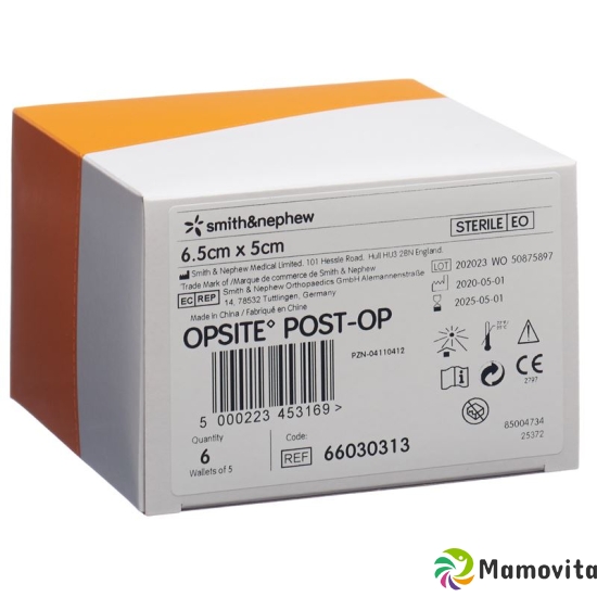 Opsite Post OP Folienverband 6.5x5cm 6x 5 Stück buy online