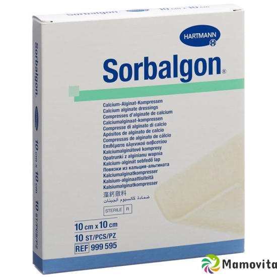 Sorbalgon Kompressen 10x10cm Steril 10 Stück buy online