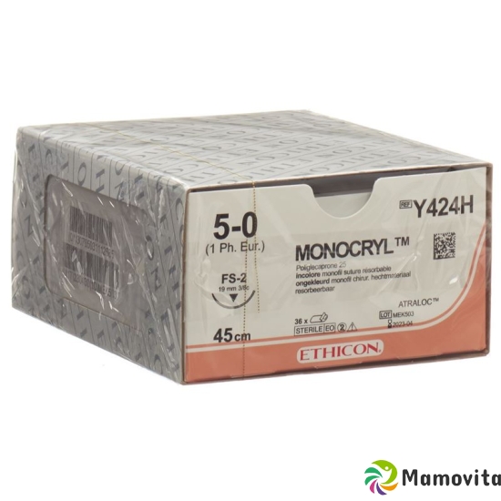 Monocryl 45cm Ungefaerbt 5-0 Fs-2 36 Stück buy online