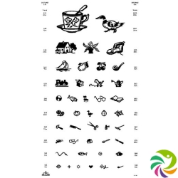 Oculus vision chart with children's motifs