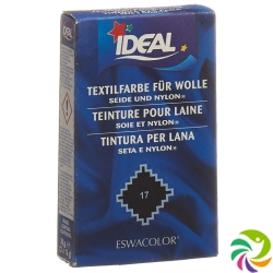 Ideal Wolle Color No17 Schwarz 30g