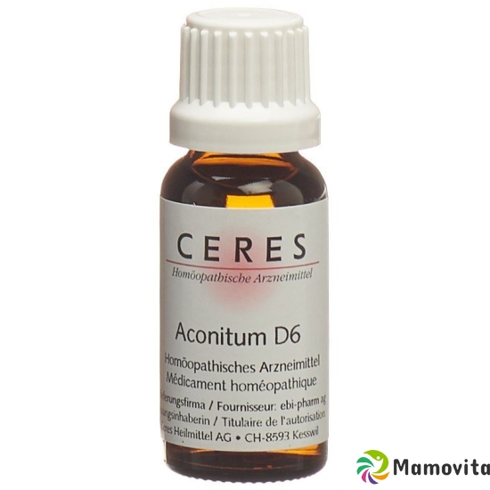 Ceres Aconitum D 6 Dilution 20ml buy online