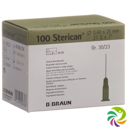 Sterican Nadel Dent 27g 0.4x25mm Grau 100 Stück