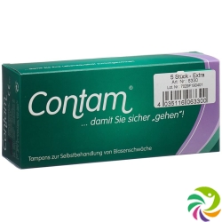 Contam Vaginaltampon 33mm Extra 5 Stück