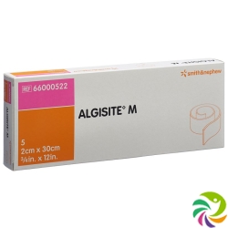 Algisite M Alginat Tamponade 2x30cm 5 Stück