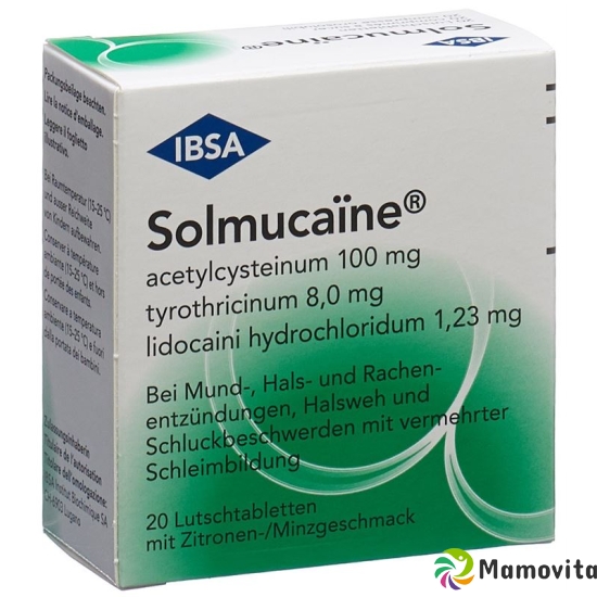 Solmucaine 100mg 20 Lutschtabletten buy online