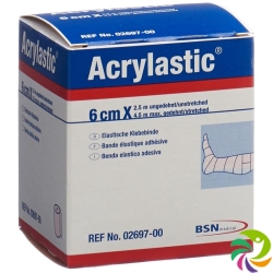 Acrylastic Pflasterbinde 2.5mx6cm Elastisch Neu