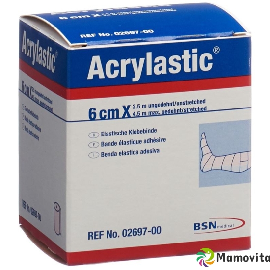 Acrylastic Pflasterbinde 2.5mx6cm Elastisch Neu buy online