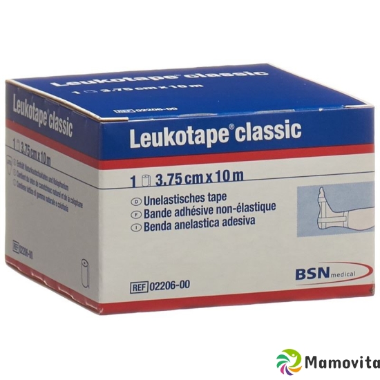 Leukotape Classic unelastische Klebebinde 10m x 3.75cm Weiss buy online