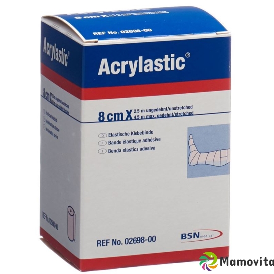 Acrylastic Elastische Klebebinde 2.5m x 8cm buy online