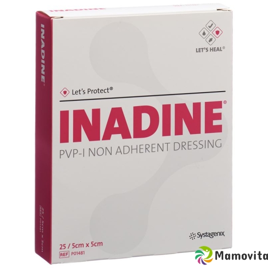 Let’s Protect Inadine Wundauflage 5x5cm 25 Beutel buy online