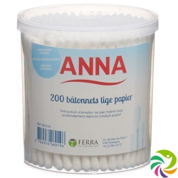 Anna Wattestäbchen Papier 200 Stück