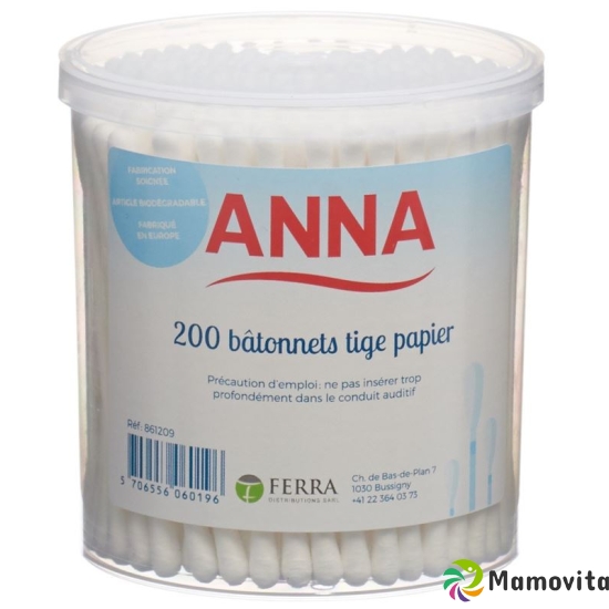 Anna Wattestäbchen Papier 200 Stück buy online