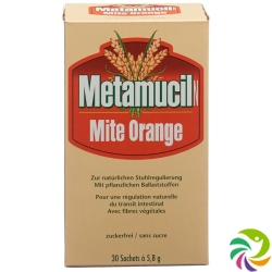 Metamucil N Mite Pulver Orange 30 Beutel